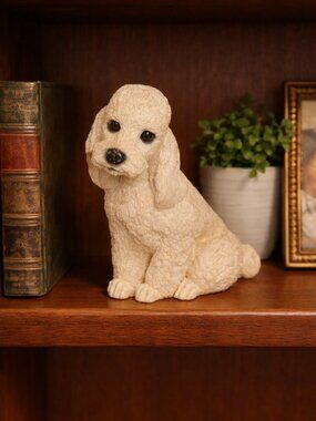 Vintage Poodle Statue Whiskers Martha Carey 1985